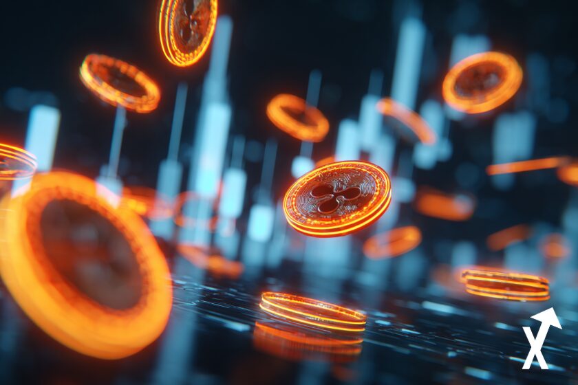 Kryptow&auml;hrungsmarkt: Altcoins fallen, Ripple Coin.