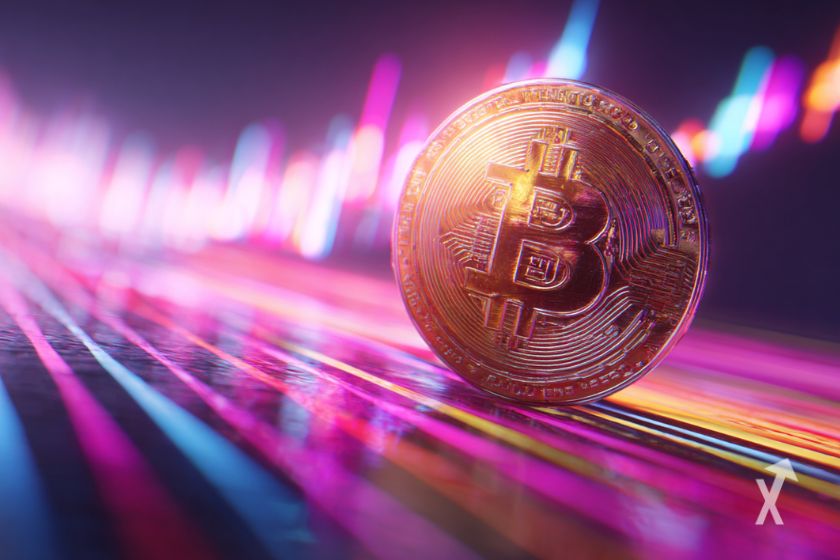 Kryptow&auml;hrung Bitcoin: digitales Zahlungsmittel, Investitionsoption.