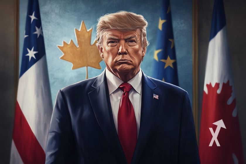 Aranceles de Trump afectan criptomonedas.