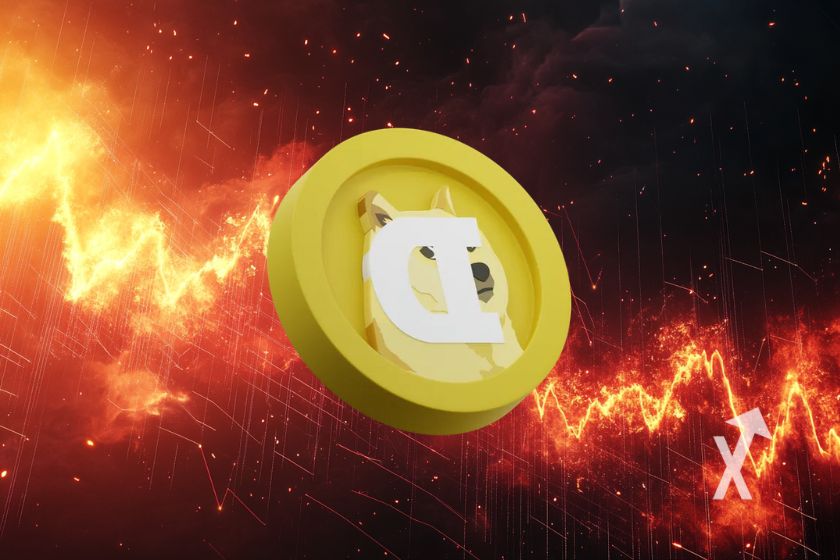 Criptomoneda Dogecoin con influencia Elon Musk.