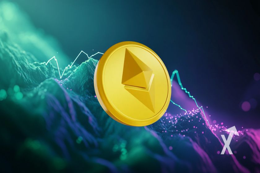 Moneda digital Ethereum (ETH) moderna.