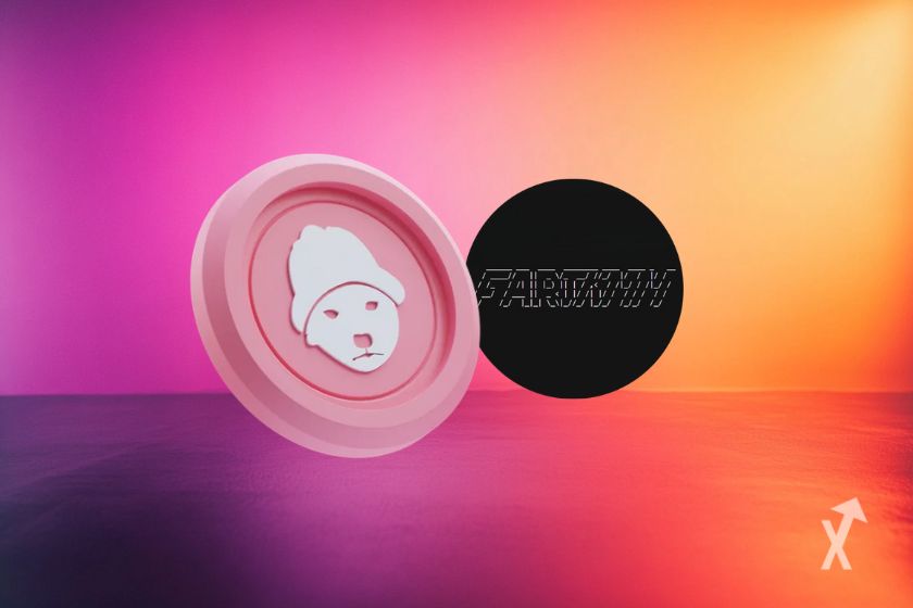 Logos de WIF y Fartcoin.