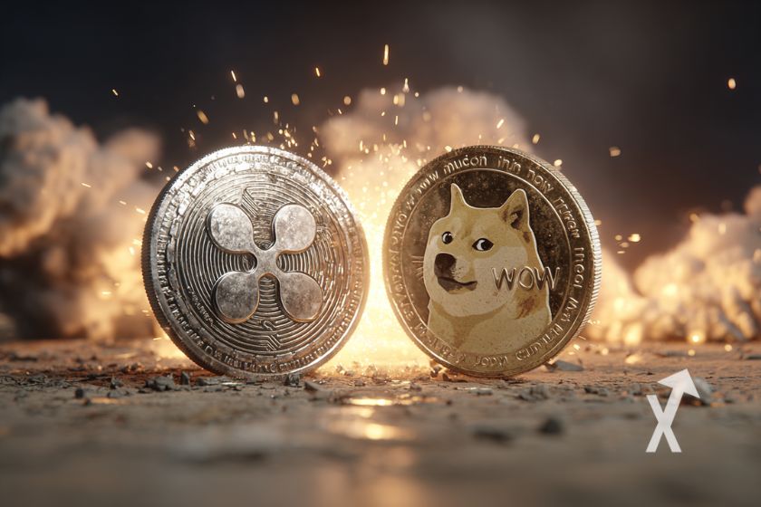 "portada ETF dogecoin xrp" - Inversi&oacute;n en criptomonedas populares.