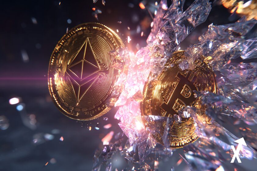 crypto ethereum bitcoin coins explosif color&eacute; bull run