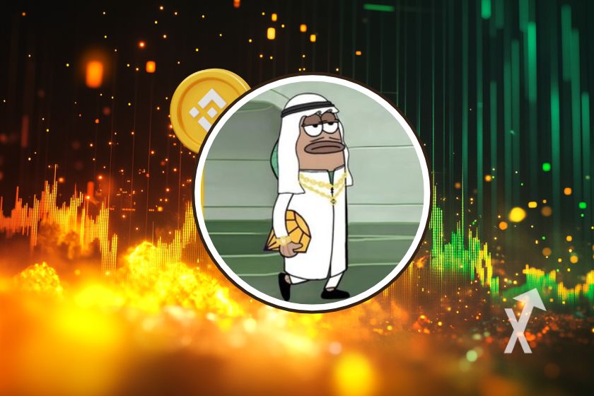 Digital currency Mubarak CZ meme altcoin.