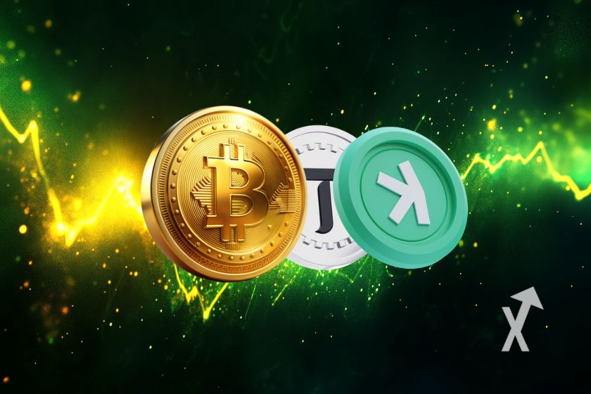 Cryptocurrencies concept captured in image.