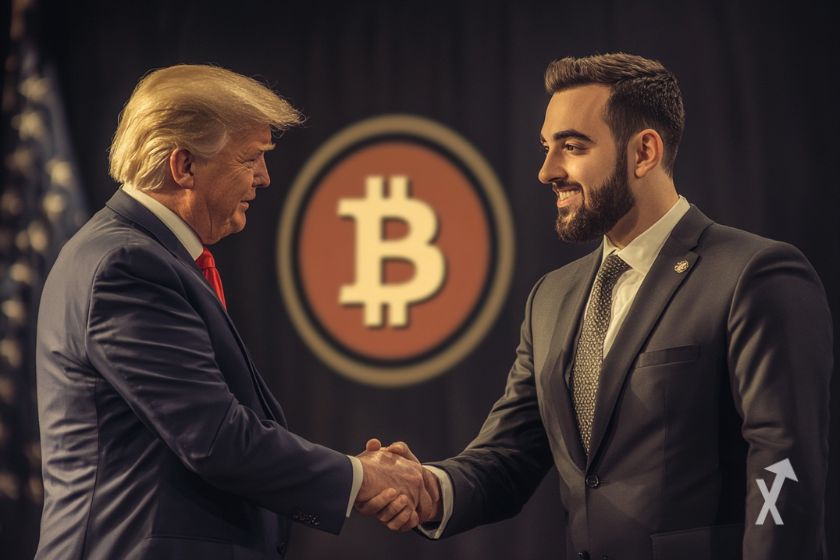 Donald Trump shaking hands with Nayib Bukele