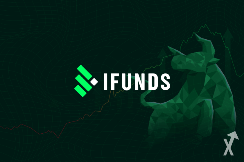 Financial company iFunds logo icon.