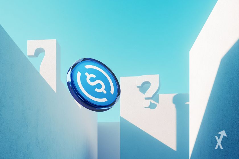 Circle's token: Digital currency symbol.