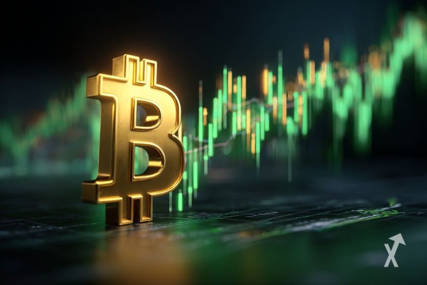 Bitcoin logo: Symbol of digital currency.