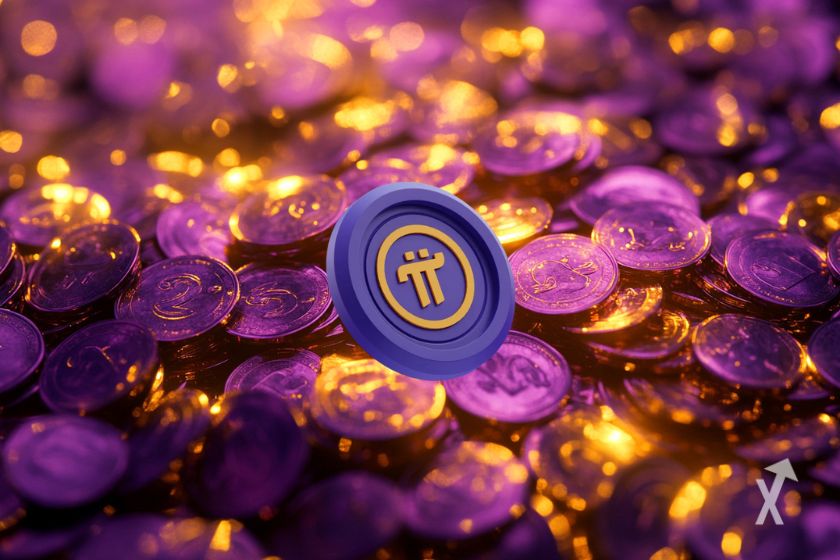 Pi Network emblem with letter "&pi;".