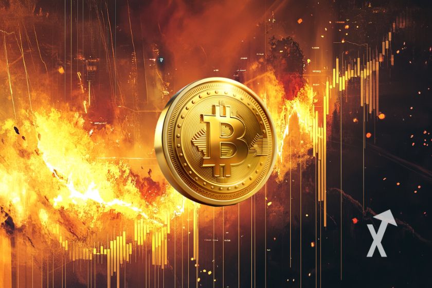Bitcoin reaching all-time high (ATH) BTC.