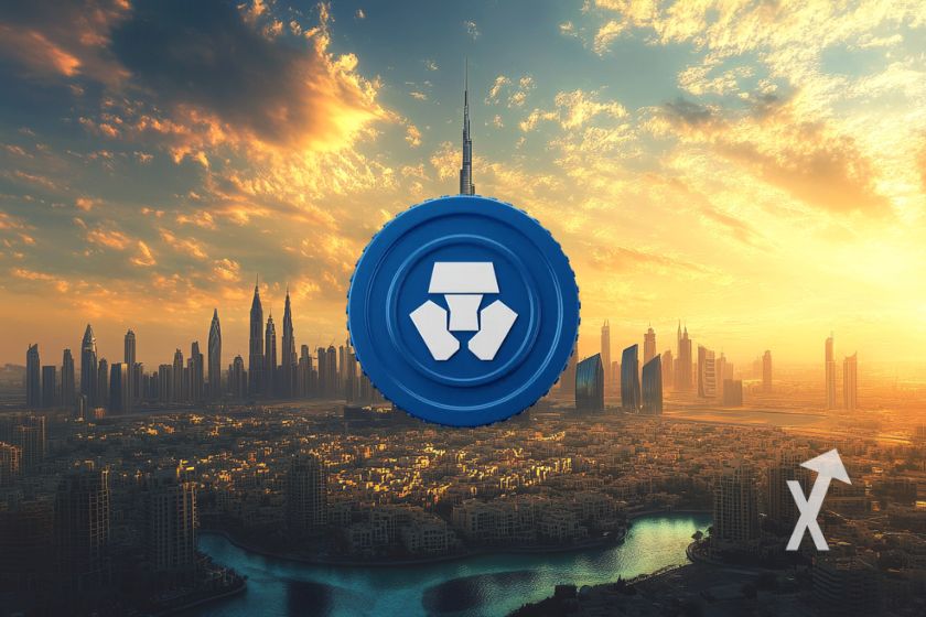 Cryptocurrency app EAU logo design.