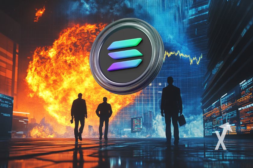 Solana SOL trading platform concept design.
